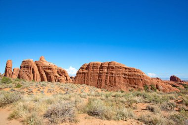 Arches Ulusal Parkı manzaraları, Utah, ABD