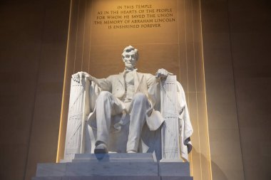 Lincoln memorial in Washington DC (District of Columbia), United States of America