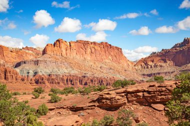Utah, ABD 'deki Capitol Resif Ulusal Parkı