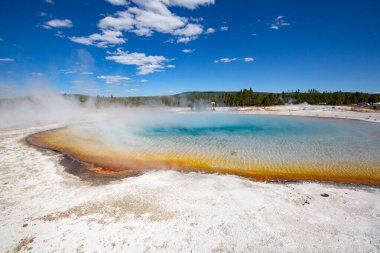 Yellowstone Ulusal Parkı, ABD 'de renkli sıcak su havuzu