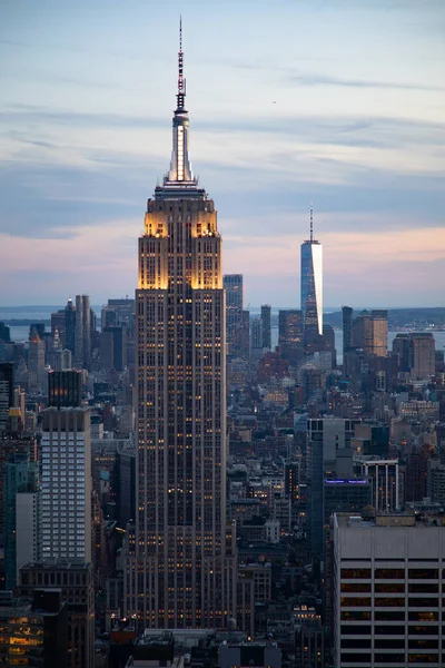 Aerial View Manhattan New York City United States America — Zdjęcie stockowe