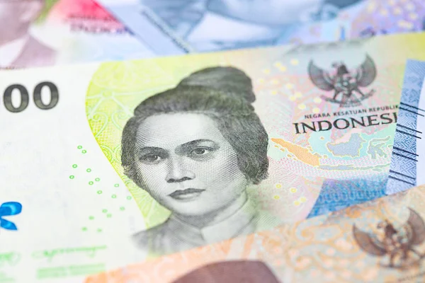 Collection Indonesian Banknotes 1000 100000 Rupiah — Stock Photo, Image