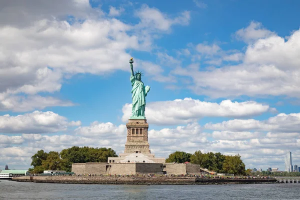 Statue Liberty Liberty Island New York Harbour Hudson River United — 스톡 사진