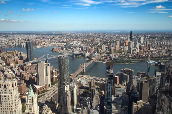 Vista Aérea Manhattan Nueva York Estados Unidos América —  Fotos de Stock