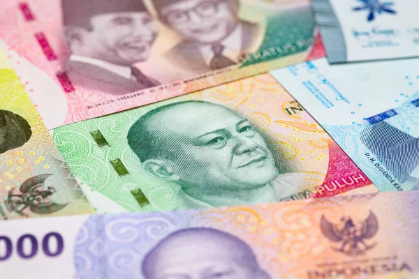 Endonezya Banknotları Koleksiyonu 1000 Ila 100 000 Rupi — Stok fotoğraf