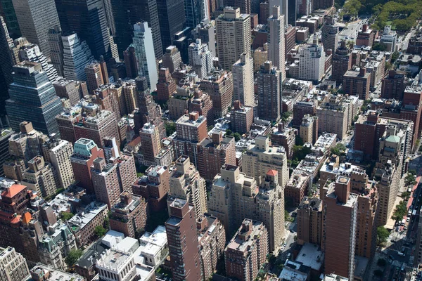 美利坚合众国纽约市 曼哈顿的空中景观 — 图库照片
