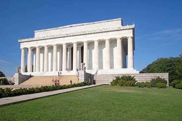 Мемориал Линкольна Вашингтоне Округ Колумбия Соединенные Штаты Америки — стоковое фото