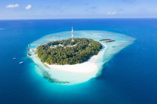 Maldivian island. Paradise in tropics.