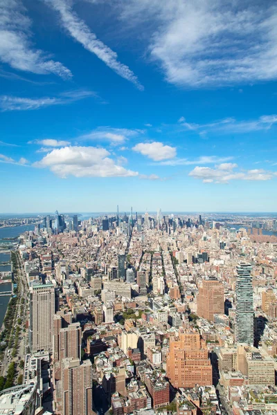 Vista Aérea Manhattan Nova Iorque Estados Unidos América — Fotografia de Stock