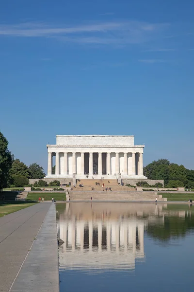 Pomnik Lincolna Waszyngtonie Dystrykt Kolumbii Stany Zjednoczone Ameryki — Zdjęcie stockowe