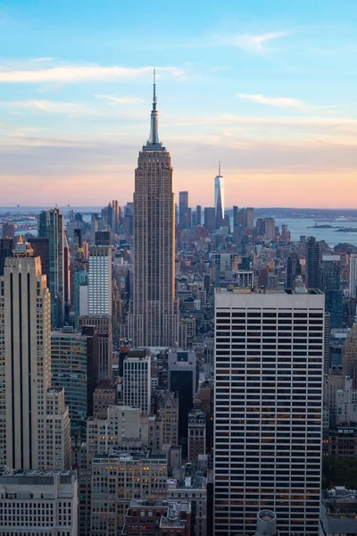 Aerial View Manhattan New York City United States America — Fotografia de Stock