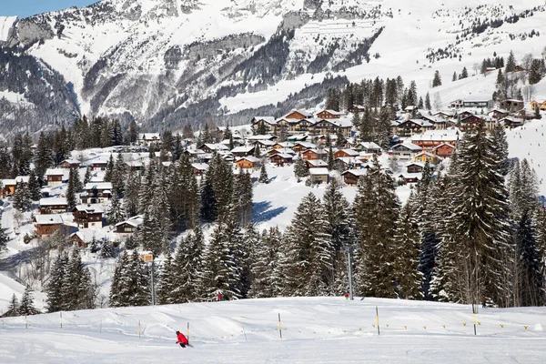 Sviçre Alplerinde Kış Sviçre Nin Gallen Kantonu Yakınlarındaki Arvenbuel Köyü — Stok fotoğraf