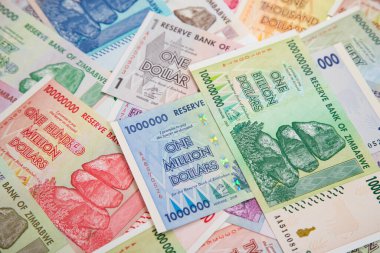 Yüksek enflasyondan sonra Zimbabwe 'nin banknotları