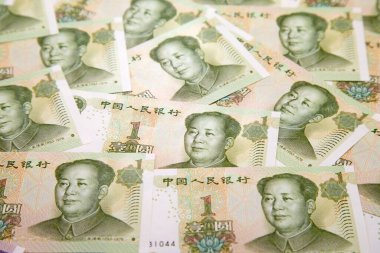 Çin banknotlarının koleksiyonu.