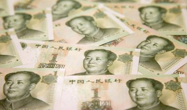 Çin banknotlarının koleksiyonu.