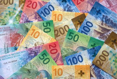 Yeni İsviçre banknotlarının koleksiyonu (2017-2020 arasında yayınlandı))