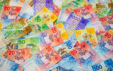 Yeni İsviçre banknotlarının koleksiyonu (2017-2020 arasında yayınlandı))