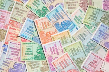 Yüksek enflasyondan sonra Zimbabwe 'nin banknotları