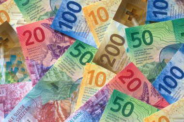 Yeni İsviçre banknotlarının koleksiyonu (2017-2020 arasında yayınlandı))