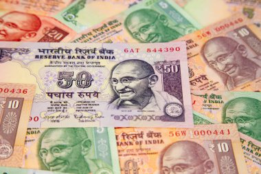 Hint banknotlarının koleksiyonu.