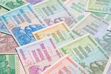 Yüksek enflasyondan sonra Zimbabwe 'nin banknotları