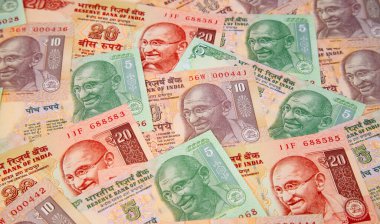 Hint banknotlarının koleksiyonu.