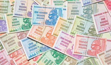 Yüksek enflasyondan sonra Zimbabwe 'nin banknotları