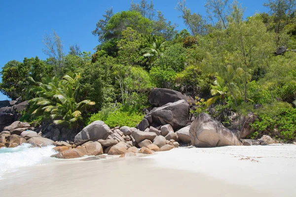 Famous Anse Georgette Beach Praslin Island Seychelles — Foto de Stock