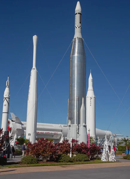 Kennedy Space Center Florida Usa December 2019 Rocket Garden Collection — Stock Photo, Image