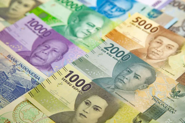 Endonezya Banknotları Koleksiyonu 1000 Ila 50000 Rupi — Stok fotoğraf