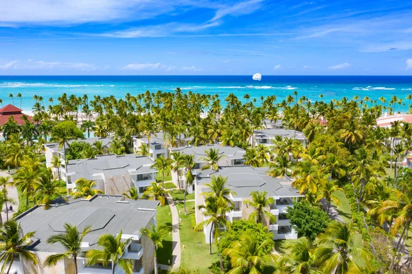 Aerial View Famous Bavaro Beach Punta Cana Dominican Republic — Stockfoto