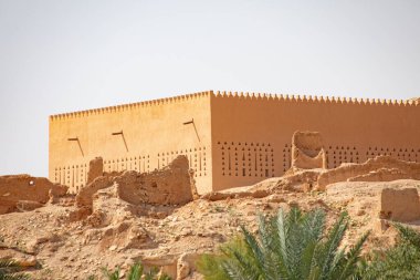 Suudi Arabistan Krallığı Ar Riyad yakınlarındaki eski şehir Diriyah 'ın sokakları