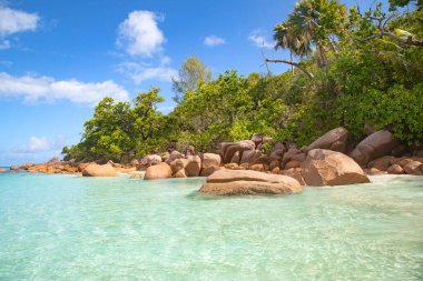 Famous Anse Lazio beach on the Praslin island, Seychelles