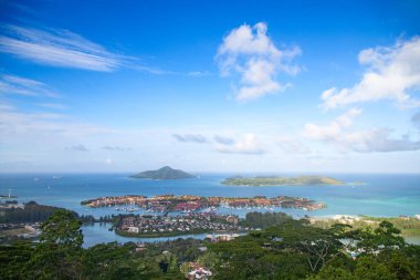 Mahe Adası, Seyşeller 'deki dağların manzarası