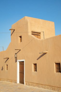 Suudi Arabistan Krallığı Ar Riyad yakınlarındaki eski şehir Diriyah 'ın sokakları