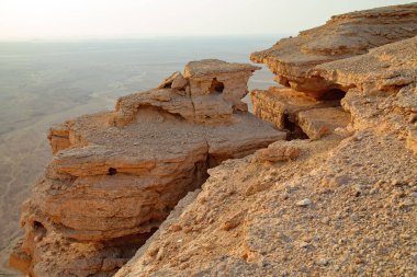 Edge of the World, popular touristic destintation and view point near Riyadh, Saudi Arabia clipart