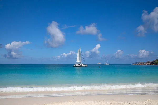 Famous Anse Lazio Beach Praslin Island Seychelles — Stock Photo, Image