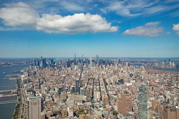 Widok Lotu Ptaka Nowy Jork Stany Zjednoczone Ameryki — Zdjęcie stockowe