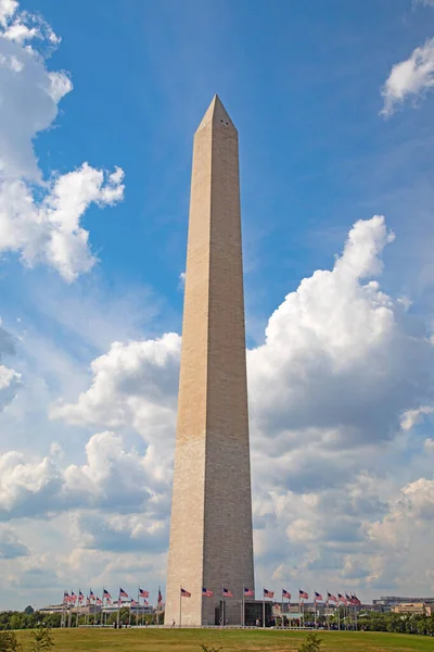 George Washington Μνημείο Στο Κέντρο Του National Mall Στην Ουάσιγκτον — Φωτογραφία Αρχείου