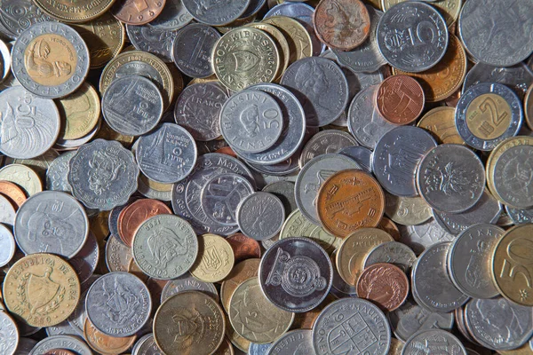 Sammlung Der Alten Münzen Umlauf — Stockfoto