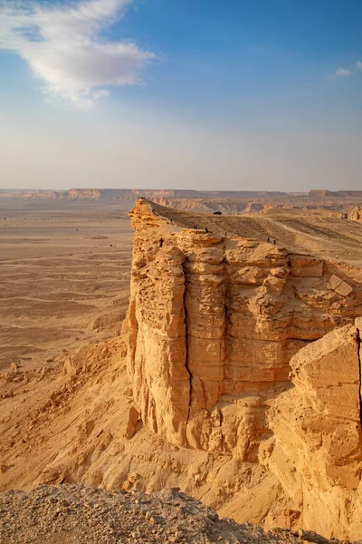 Edge World Popular Destino Turístico Punto Vista Cerca Riad Arabia —  Fotos de Stock