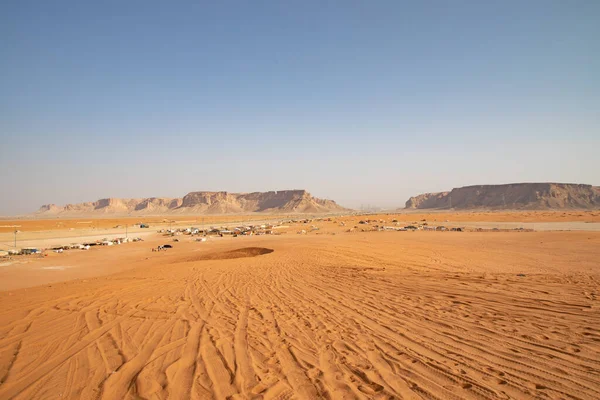 沙特阿拉伯利雅得附近的红沙 阿拉伯沙漠 — 图库照片