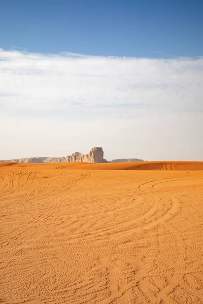 Sabbia Rossa Deserto Arabo Vicino Riyadh Arabia Saudita — Foto Stock