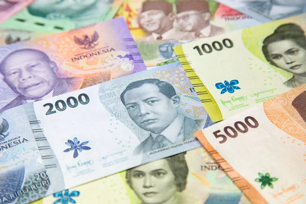 Collection Indonesian Banknotes 1000 50000 Rupiah — Stock Fotó