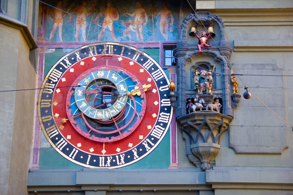 Знаменитые Зодиакальные Часы Zytglogge Берне Швейцария — стоковое фото