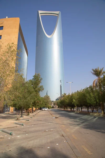 Riad März Königsturm März 2023 Riad Saudi Arabien Kingdom Tower — Stockfoto