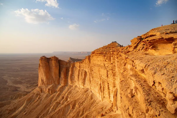 Världens Rand Populärt Turistmål Och Utsiktsplats Nära Riyadh Saudiarabien — Stockfoto