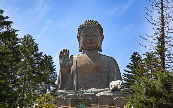 Enorme Buddha Kompleks Øya Lantau Hongkong – stockfoto