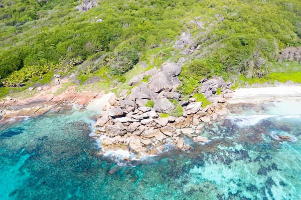 Pantai Grand Anse Yang Terkenal Pulau Digue Seychelles — Stok Foto