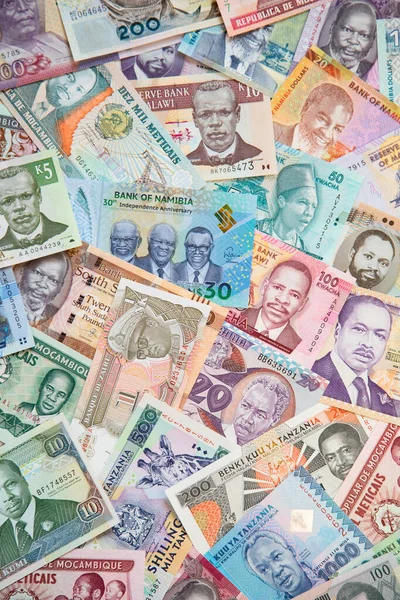 Rozmanitost Afrických Bankovek — Stock fotografie